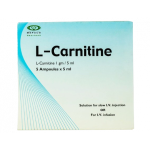 L - CARNITINE 1 GM / 5 ML ( L-CARNITINE ) 5 X 5 ML IV USE AMPOULES